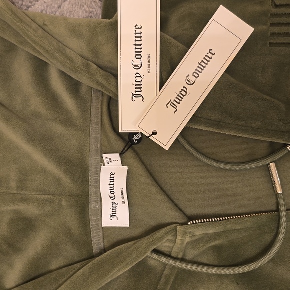 Brand New Olive Green Juicy Couture Hoodie - Picture 3 of 7